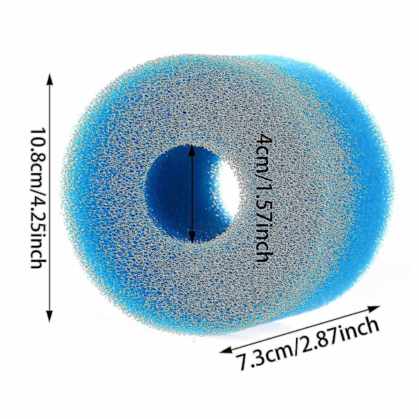 18 kpl Yhteensopiva Pure Spa Uudelleenkäytettävä Pestävä Vaahto Poreallas Suodatin S1-tyyppi