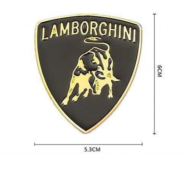 Äkta traditionell stegrande Ferrari 3 hårdkrom emblem snedstreck