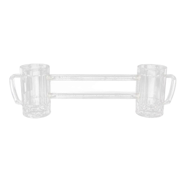 430ml Ølkopp Dobbel Sammenkoblet Ølglass Dryppresistent Akryl Ølkopp Bar KTV Ølglass