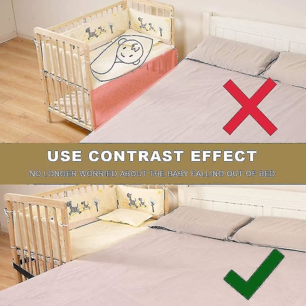 Sängfäste Sängremmar för spjälsäng - sidosängskydd för toddler