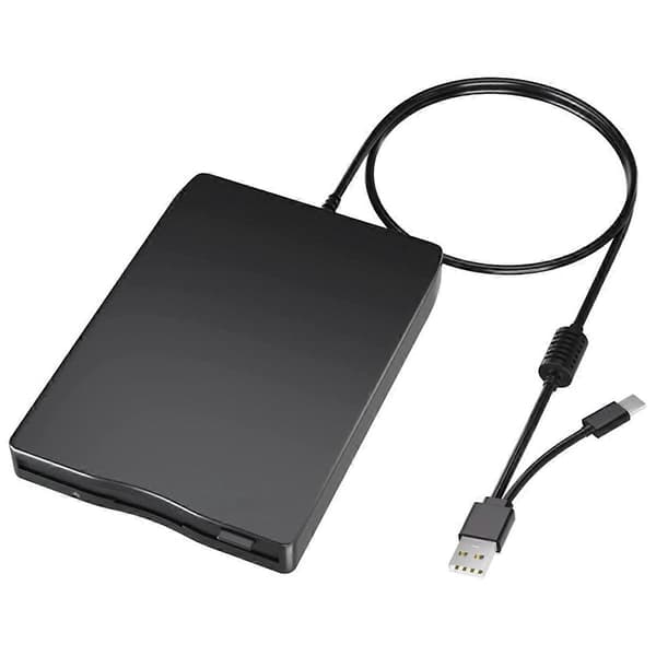 USB Floppy Disk Reader Floppy Disk Drev Dobbelt Interface Ekstern USB C Floppy Disk Drev til PC Lapt