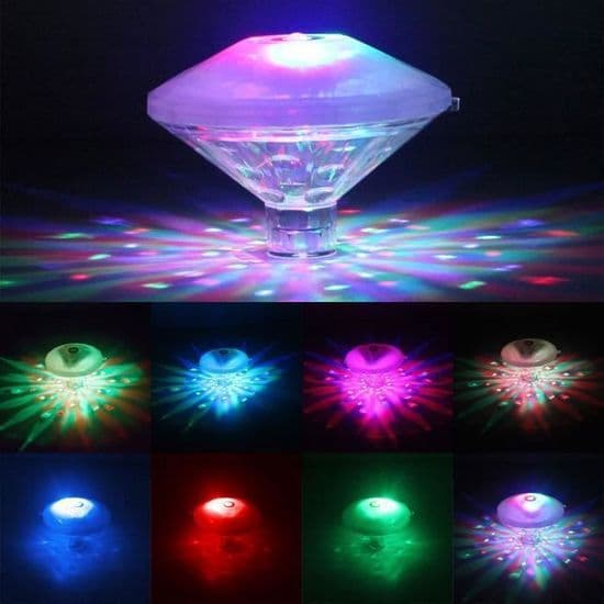 Flydende Undervands RGB LED Disco Lys Glød Show Pool Jacuzzi Spa Lampe dekoreret lys