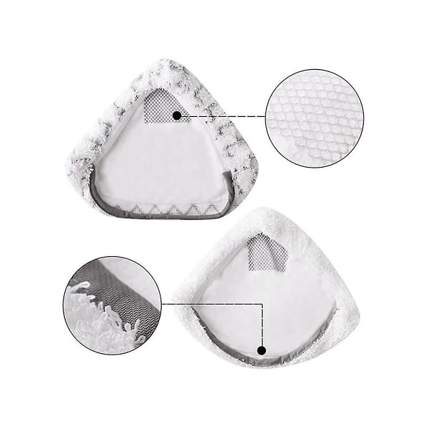 8pcs Mop Replacement Pads Compatible For Poweredge And Powerforce Lift-off Mop 2078, 2165 Series