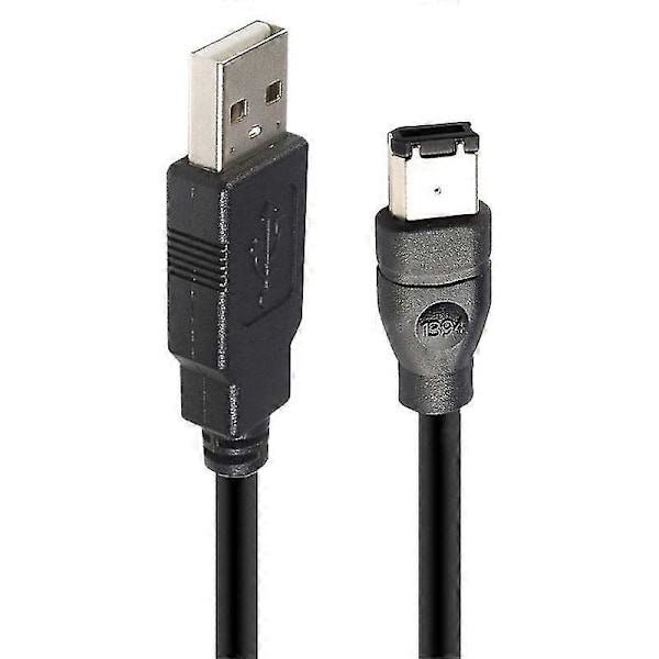 1,8 m Firewire IEEE 1394 6-nastainen uros - USB 2.0 uros -sovitinjohto
