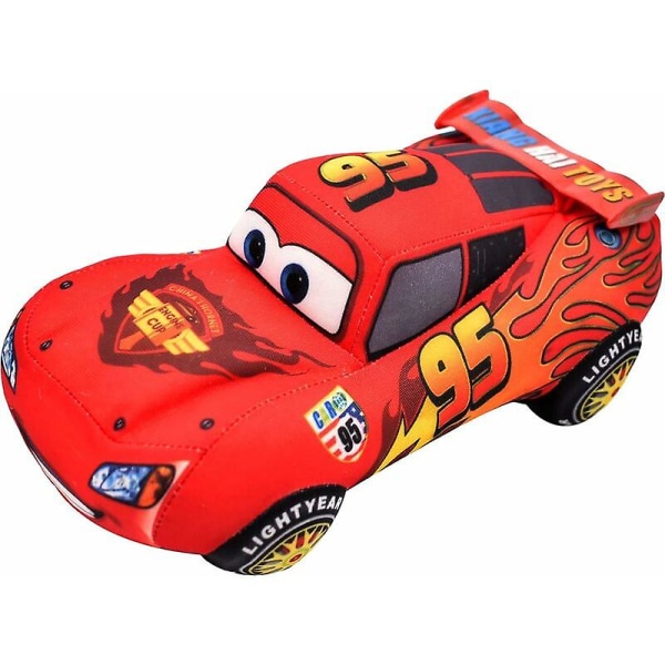 2024, Lightning Mcqueen pehmo - Simyron Lightning Mcqueen pehmoautot Pehmeät täytetty nukke Pehmeä söpö simulaatioautot pehmo 25 cm lasten syntymäpäivä G