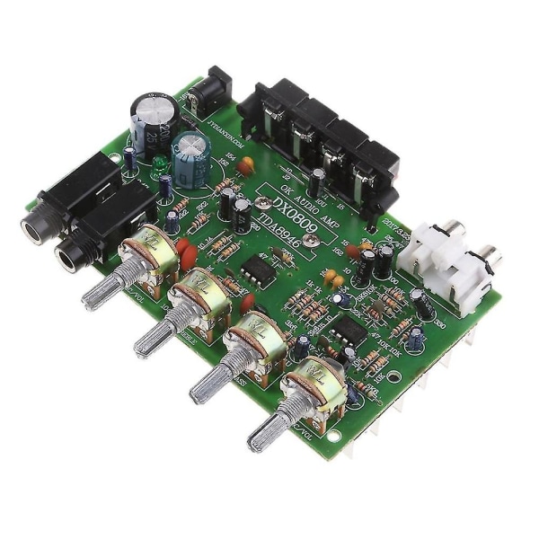 Dx0809 To-kanals effektforsterkerkort 60w Hi-fi stereolyd effektforsterker Volum Tonekontroll