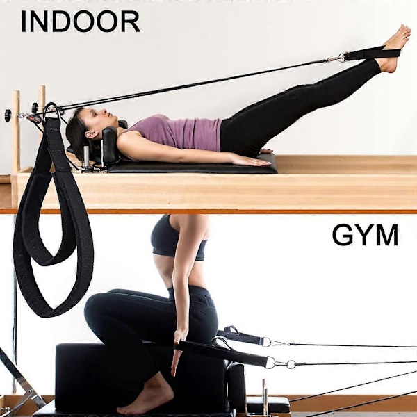 Double Loop Pilates Stropper til Reformer og Andet Fitnessudstyr