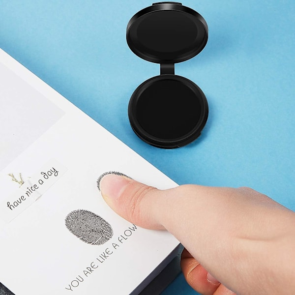 Fingeravtrycksfärgdyna Professionell fingeravtrycksfärgdyna Tumtryckfärgdyna Snabbtorkande raderbar färgdyna med Clearblack