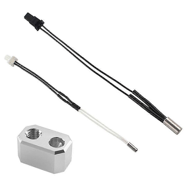 Til Prusa MK4 24V 40W Varmelegeme Termometer Linje og Varmeblok Kit til 3D Printer Ekstruder Dele