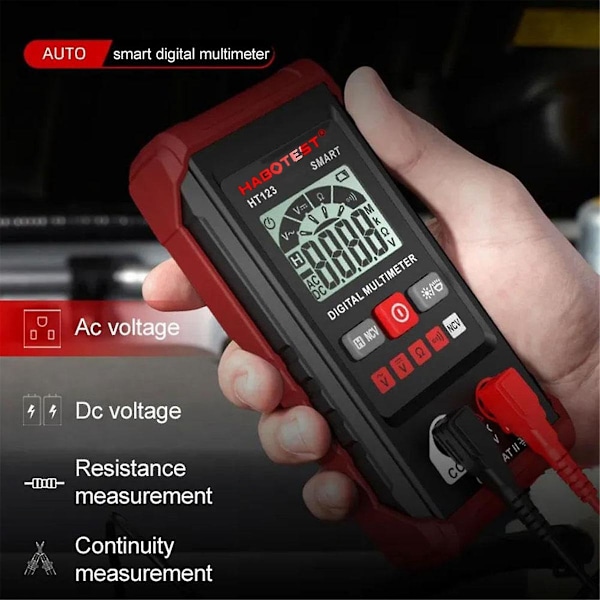 Smart Digital Multimeter, Automatisk Digital Multimeter, 4000 Räkningar, Auto Digital Multimeter, Digital Multimeter