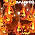 Græskar lyskæde - 20 LED - 3M - Udendørs Halloween dekoration