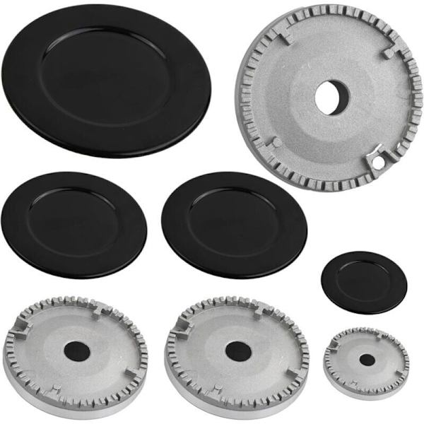 Gasskomfyr matte + ring + brenner sett