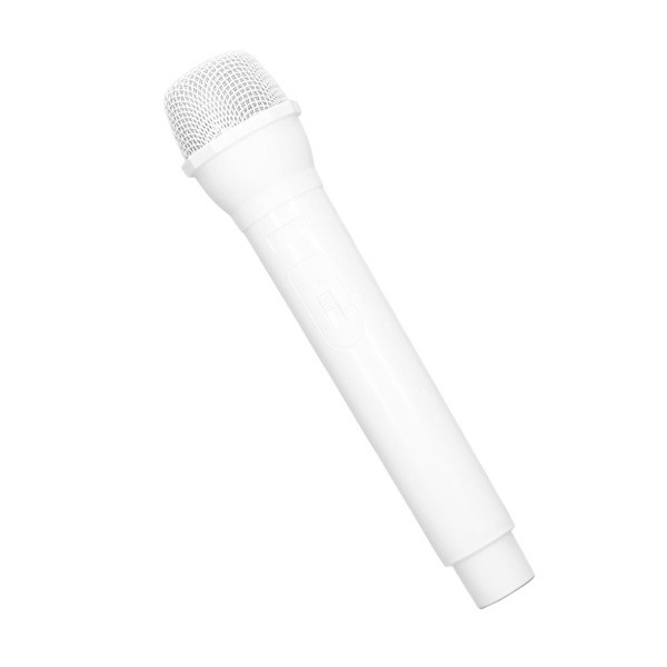 Mikrofonmodell Mikrofon Prop ABS Falsk Mikrofon för Cosplay Simulera Talövning Scen Vit