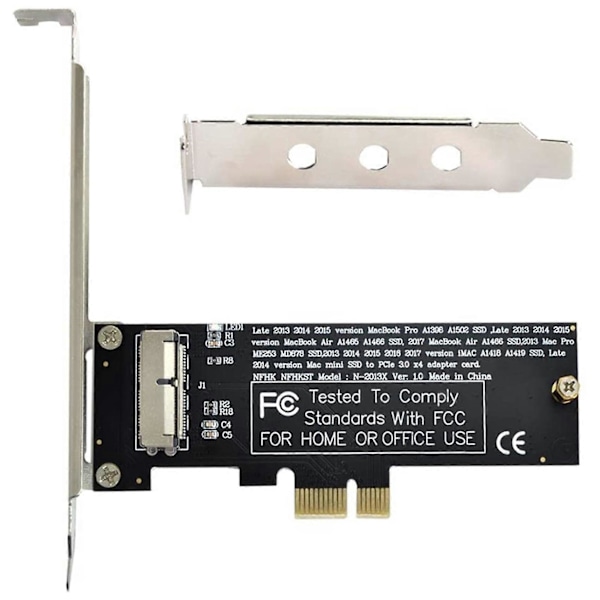 PCI Express Konverteringskort PCI-E 1X till 12+16 Pin för 2013-2017 Mac Pro Air SSD Konverteringskort