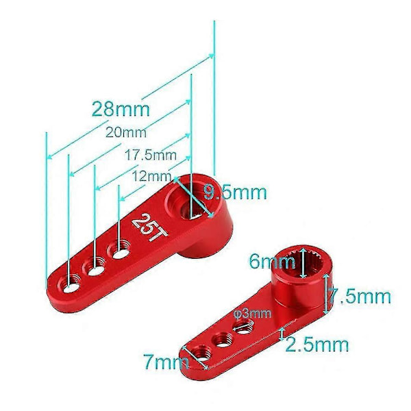 Pdi-1181mg 18g 3.5kg Metallgir Digital & Metallarm For C14 C24 Mn D90 Mn99s Rc Bil Oppgraderingsdeler