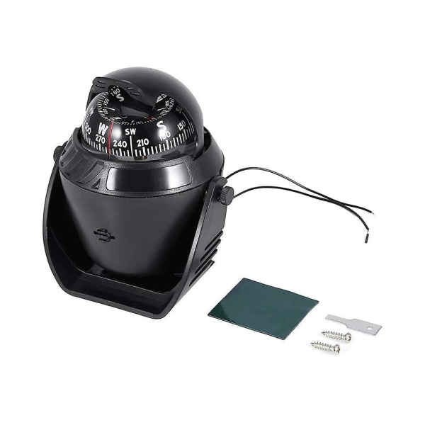 LED-belyst roterende kompas elektronisk navigation