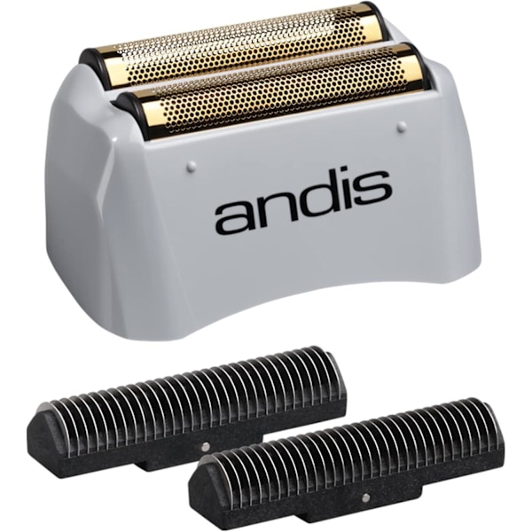 17155, Pro Shaver Replacement Foil and Cutter - Compatibles with Andis Models, Super Soft Gold Titanium Cutters - for Close Cutting, Smooth Shaving