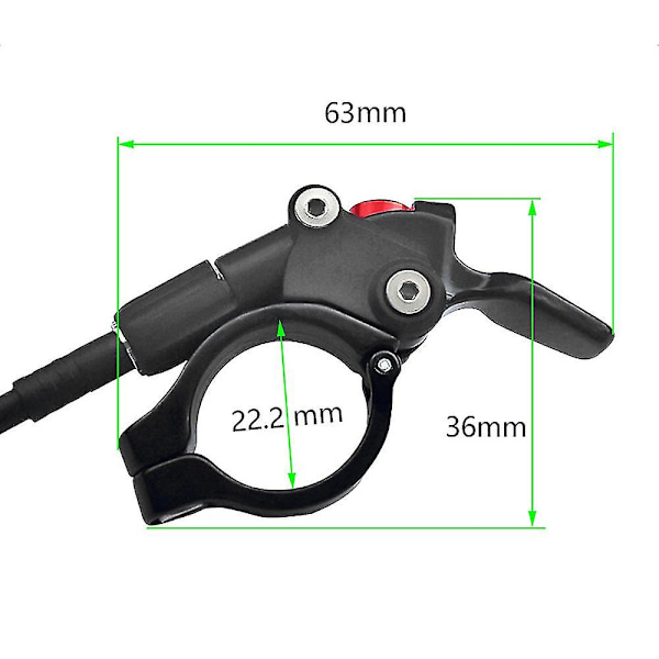 Mtb Cykel Fjernbetjening Lockout Håndtag Kabel Kontrol Forgaffel Afbryder Luftgaffel Wire Controller Cykel Tilbehør