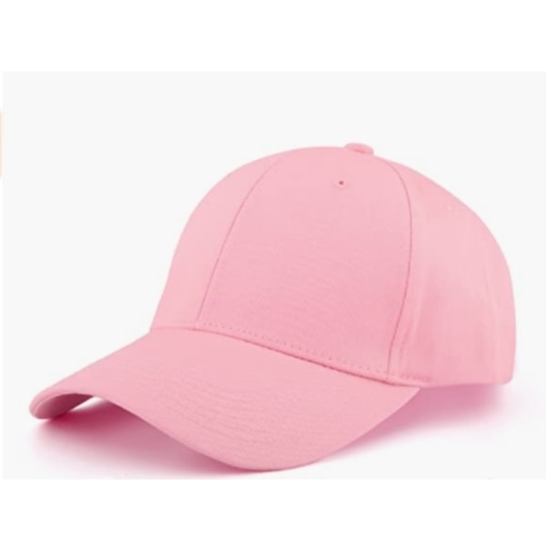 Ensfarvet baseballkasket Justerbar Løb udendørs Casual Pink