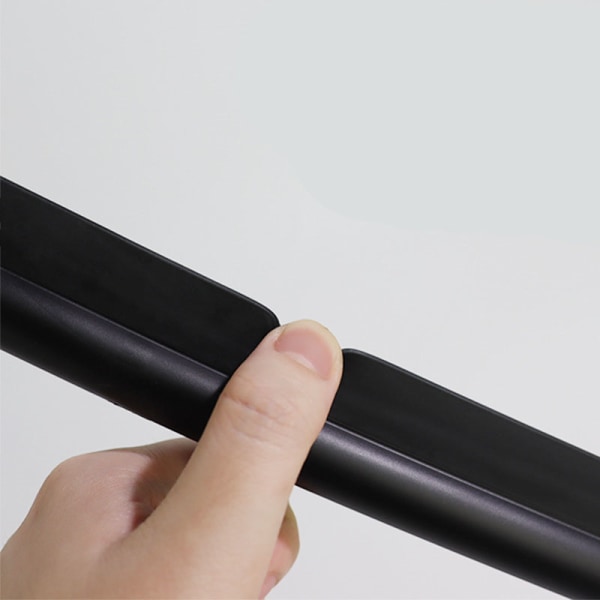 Badrumsglasdörr Silikon Rakel Fönster Rakel Rengöringsverktyg-22.7*21.5cm, Svart, 1st