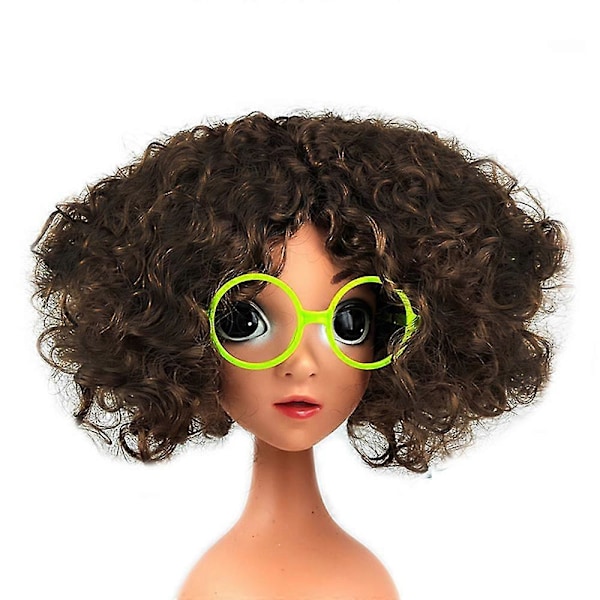 Encanto Mirabel Cosplay Peruk Kvinna Flicka Full Hair Peruker Fest Fancy Dress Up Rekvisita