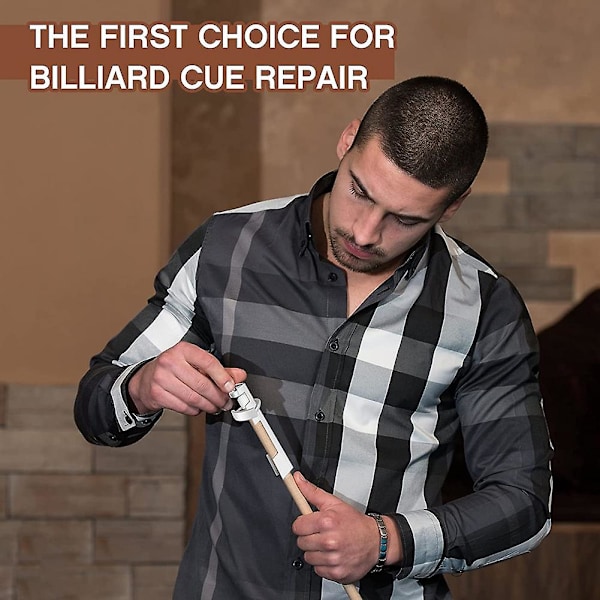Biljardköklämma 3 st Pool Cue Tip Clamp Alloy Cue Stick Tip Reparationssats för Biljardbord Cue T