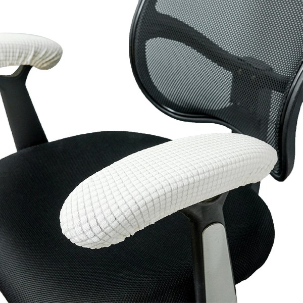 Svart elastisk kontorsstol Armstödsöverdrag - Polyesterfiberarmkuddar för spelstol, 23-40cm, lätt att rengöra