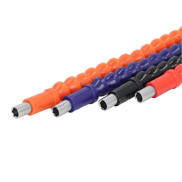 4 stk. fleksible skaftforlengerbiter 29,5 cm 1/4 tommes bøyelig skrutrekker myke skaft fleksible borforlengere for elektroniske driller