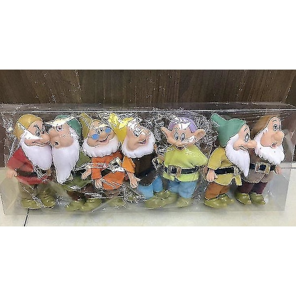 7 st Disney Snövit och de sju dvärgarna Actionfigur Leksaker 15cm Prinsessa Pvc Dockor Samlarleksaker För Barn Födelsedagspresent