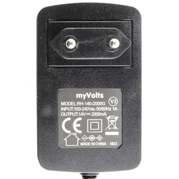 14v Myvolts erstatningsstrømforsyning kompatibel med Pioneer X-smc01bt-w mikrosystem