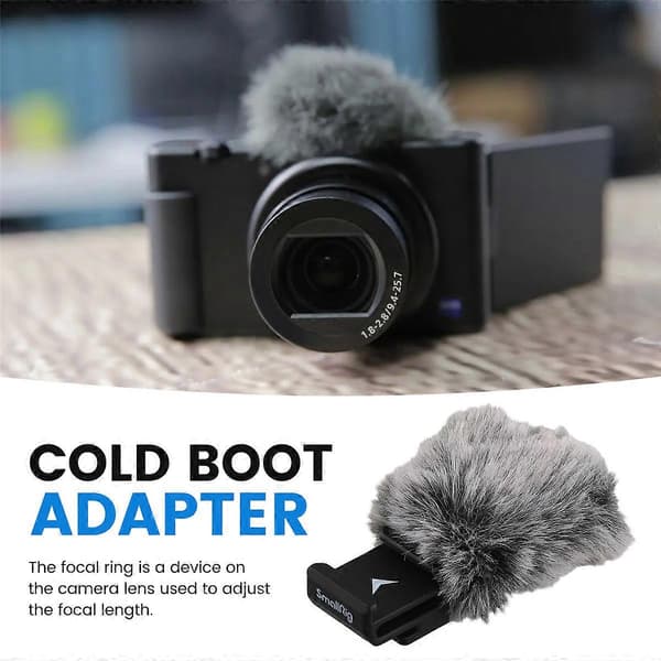 SmallRig Cold Shoe Adapter med Vindskærm til Sony