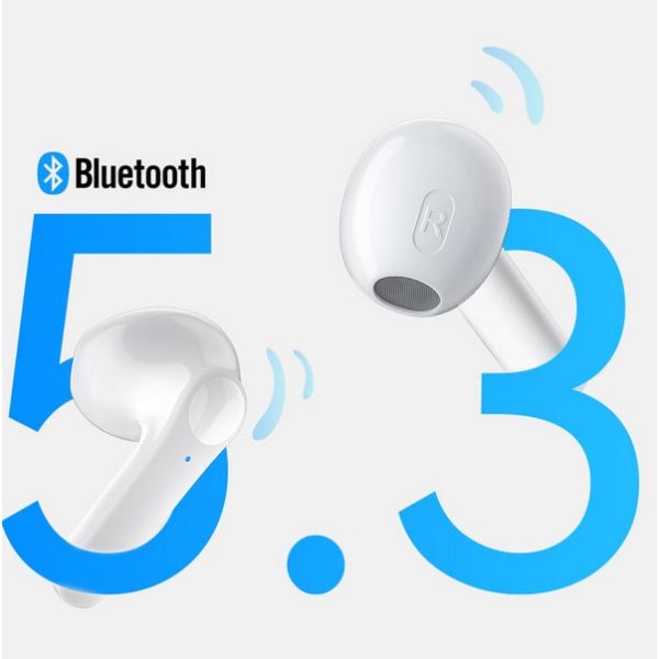 Trådlösa hörlurar Bluetooth IP7 vattentäta hörlurar Trådlösa hörlurar-vita