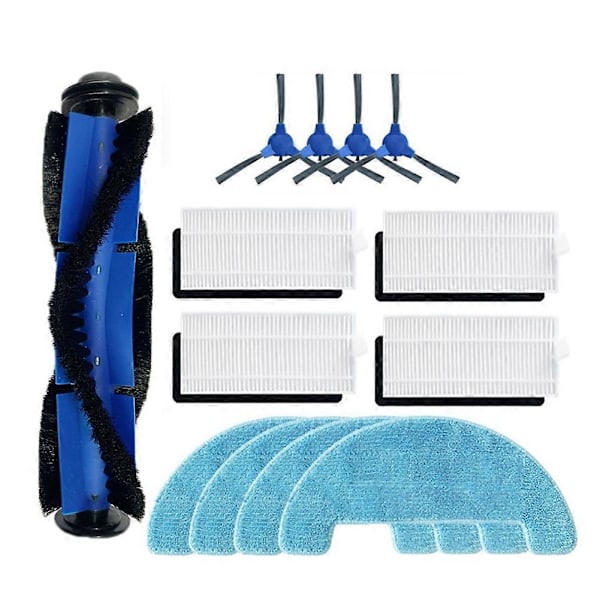 Reservedeler for E20 E30 E31 Robot Vacuum Cleaner Reservedeler Tilbehør Hoved Sidebørste Filter Mopp