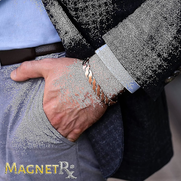 Ren koppar magnetiskt armband - lindring av artritsmärta och karpaltunnel magnetisk terapi koppararmband för män
