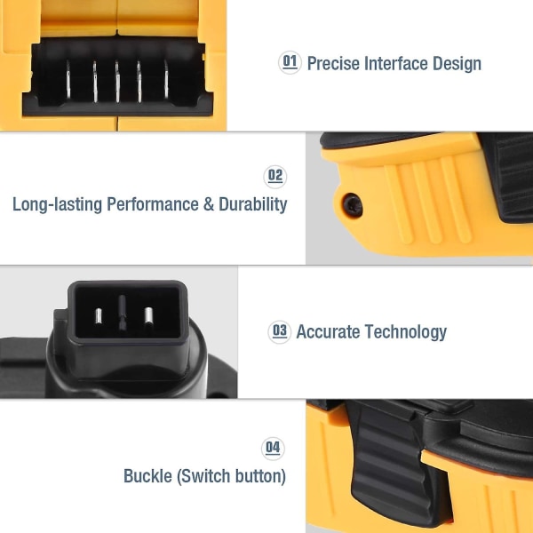 Dca820 20v batteriadapter for Dewalt 8v Tools Convert For Dewalt 20v litiumbatteri Dc9096 De9098 De9096