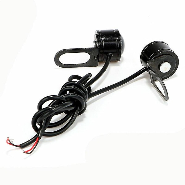2 stk hvite LED motorsykkel frontlykter spotlight kjørelys dagslys kjørelys