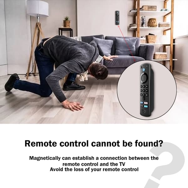 Magnetic Remote Control Holder Wall Mount Black
