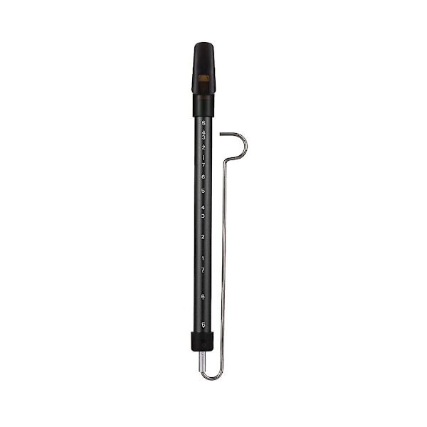 Metallisk Slide Whistle Skala Glidande Flöjt med Stålskjutstång Musikinstrument Leksak för Barn Flöjt (Svart)