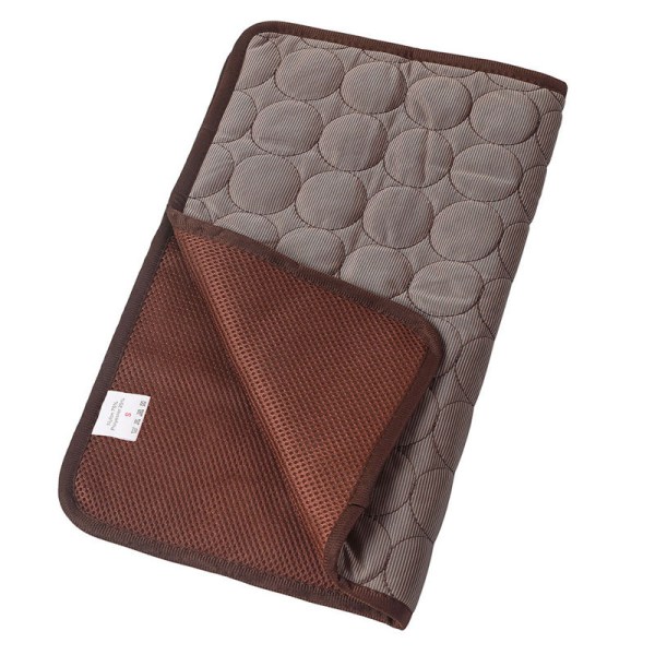 Pet Cooling Pad Dog Cooling Pad Dog and Cat Cooling Pad Brown S (50*40cm)