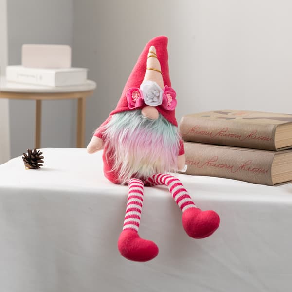 Rudolph julefigur ornament lyserød
