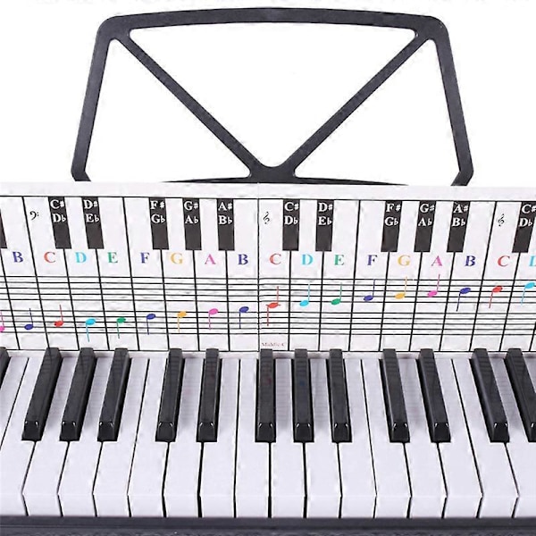 61 Tangenter 88 Tangenter Piano Keyboard Referensdiagram Fem Linjer Piano Referensdiagram Elektronisk Piano Finger