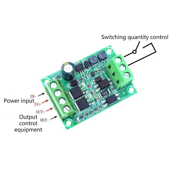 Dc 4v-60v Hög Effekt 400w Mos Tube Mosfet Trigger Drive Modul Hög / Låg Nivå