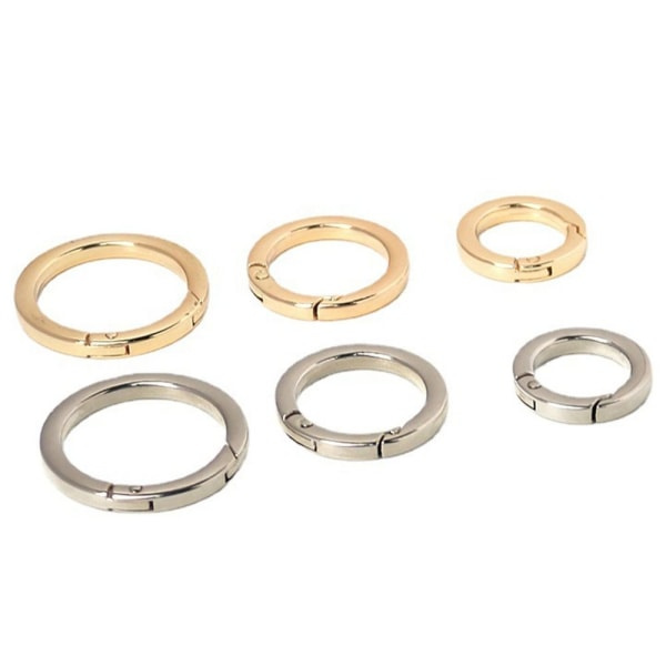 5 stk. Fjederring Spænder Karabinhager Håndtasker SILVER 19MM Sølv 19mm