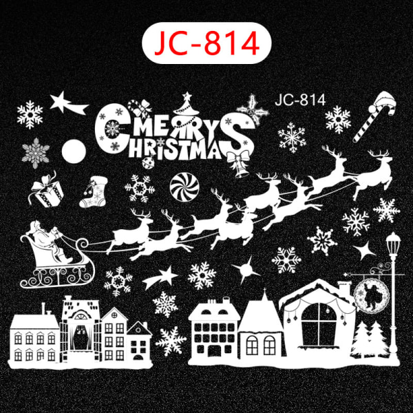 Juldekal Fönster avtagbar statisk dekal, JC-814