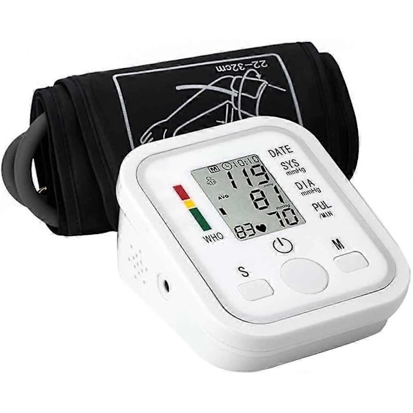 LCD Digitalt Blodtrykksmåler for Overarm for Automatisk Måling