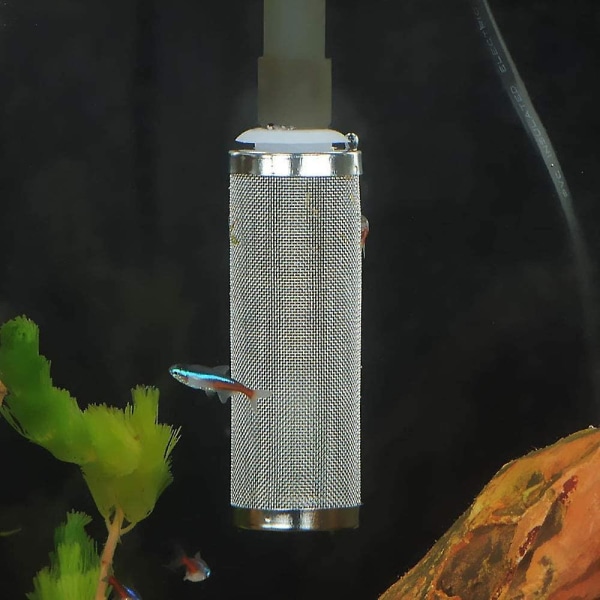 Filter Guard Mesh Protection, rustfritt stål filterinnløpshylster Akvariumfilter Fish Tank Grid Filterbeskytter, 12mm
