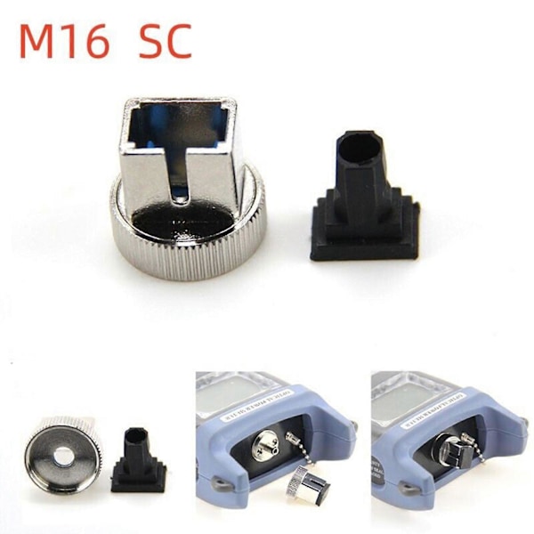 8st Optisk Effektmätare Tillbehör SC/FC/ST/LC Adapter Fiber Effektomvandlare