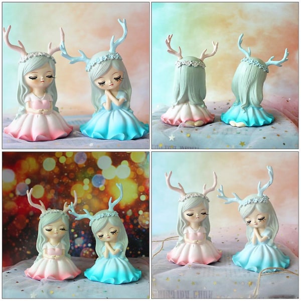 1 kpl Instagram Girl Style Syntymäpäiväkakku Leivonta koriste Hartsi askartelu Ornamentti