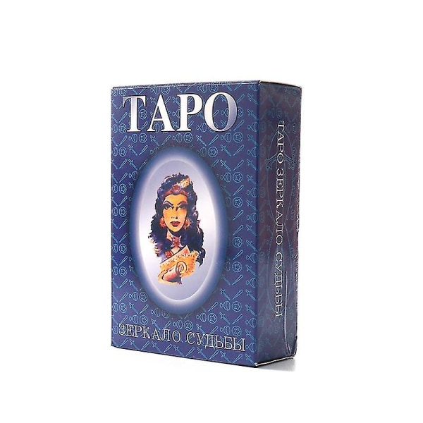 Russisk versjon Tarot Mirror Of Destiny Cards Games Divination Board Tarot Cards