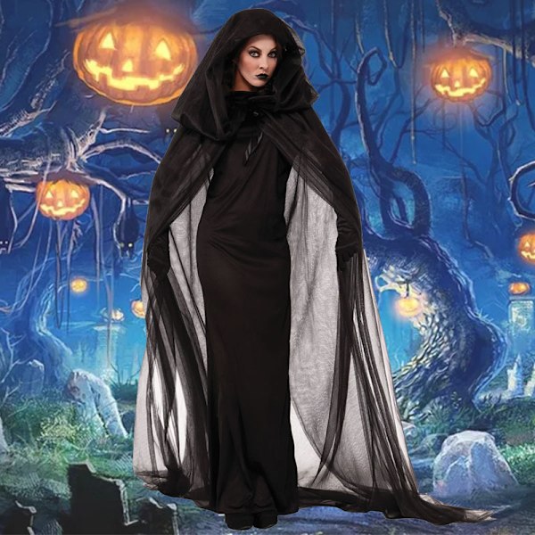 Halloween kostumer: Nattvandrende sjæl kvindelig spøgelseskostume XXXL